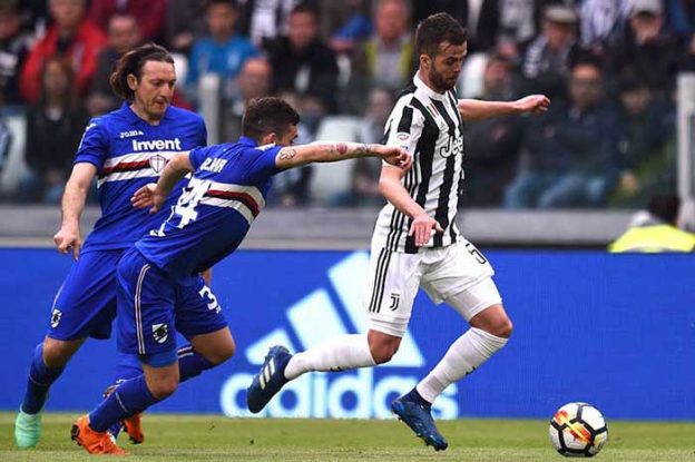 Trận chạm trán giữa Sampdoria với Juventus